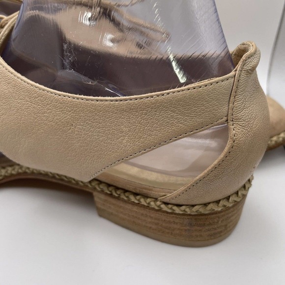 Stuart Weitzman Women’s Size 10 Tan almond Lace Up Leather Loafers Oxfords - Picture 11 of 16